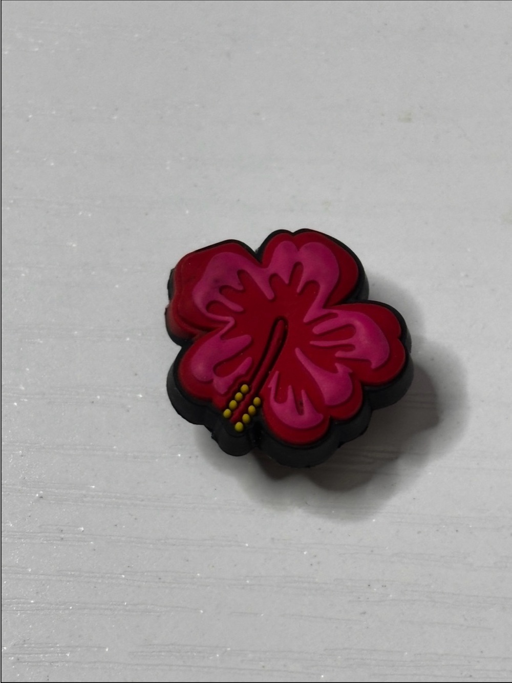 CROCS Pink Hibiscus Flower Jibbitz Charm
